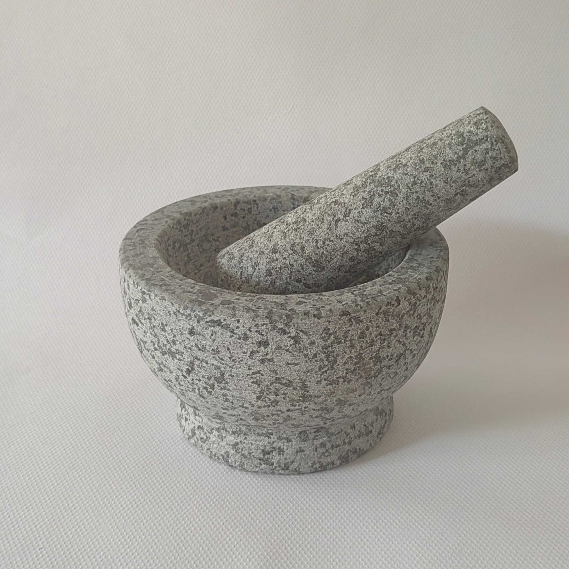 Mortero y Pistilo Granito 300 ml - 13x8 cm Decoexpress-Morteros