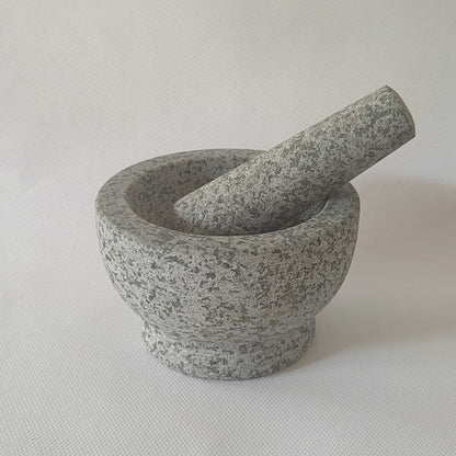 Mortero y Pistilo Granito 300 ml - 13x8 cm Decoexpress-Morteros