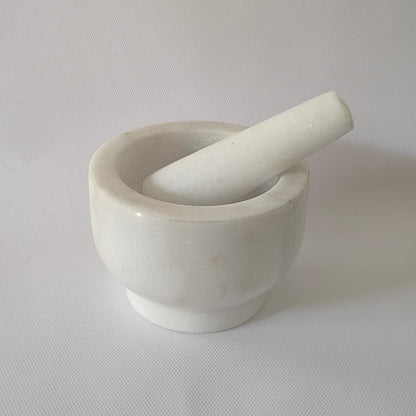 Mortero y Pistilo Mármol 300 mL - 13x8 cm Decoexpress-Morteros