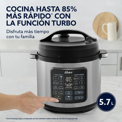 Multiolla Turbo 5.7 Lt DiamondForce 14 Funciones CKSTPCECT57DF Oster-Ollas Eléctricas a Presión