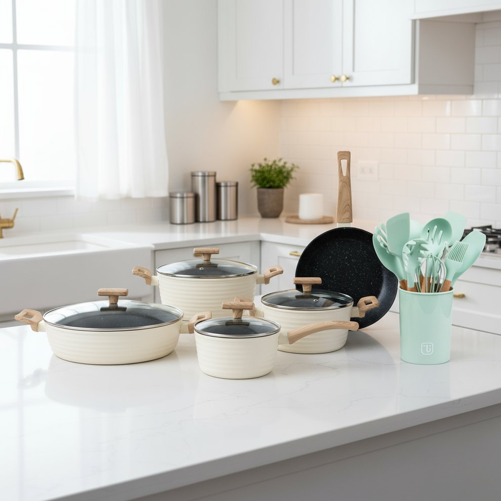 Pack Bateria Savannah 9 Pzs + Set 12 Utensilios Simplit – Kitchen