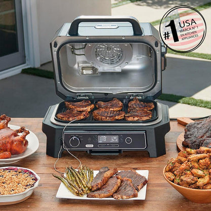 Parrilla Eléctrica Con Ahumador Woodfire Pro XL Ninja1#Negro