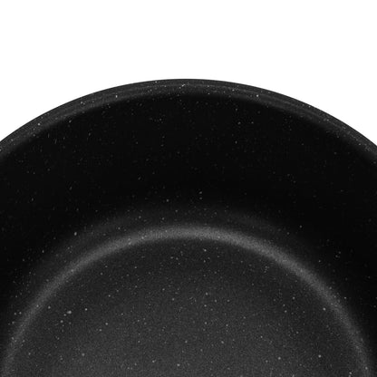 Olla Adelina Con Tapa De Cristal 2.8 Lts Fissman11#Negro
