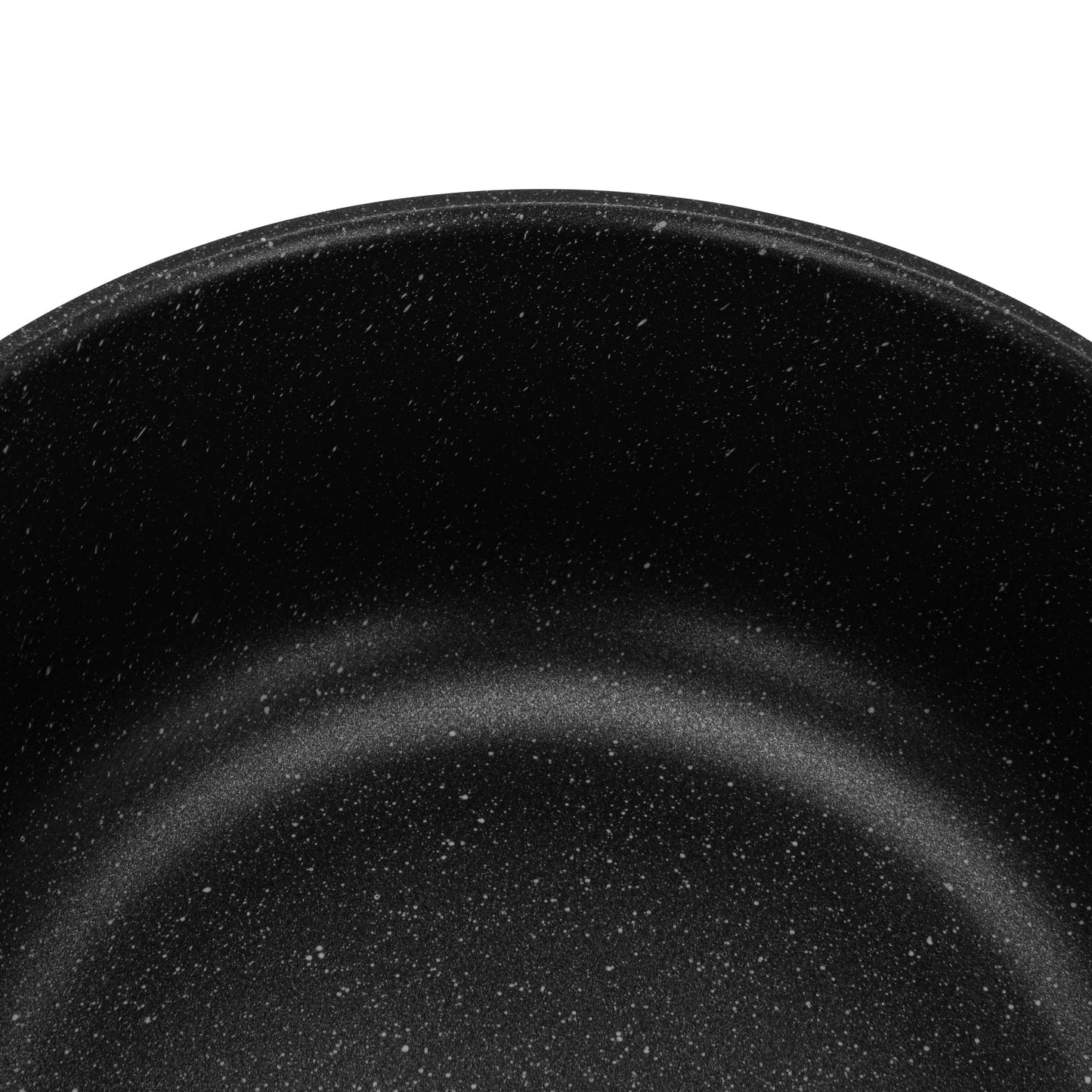 Olla Adelina Con Tapa De Cristal 4.58 Lts Fissman11#Negro