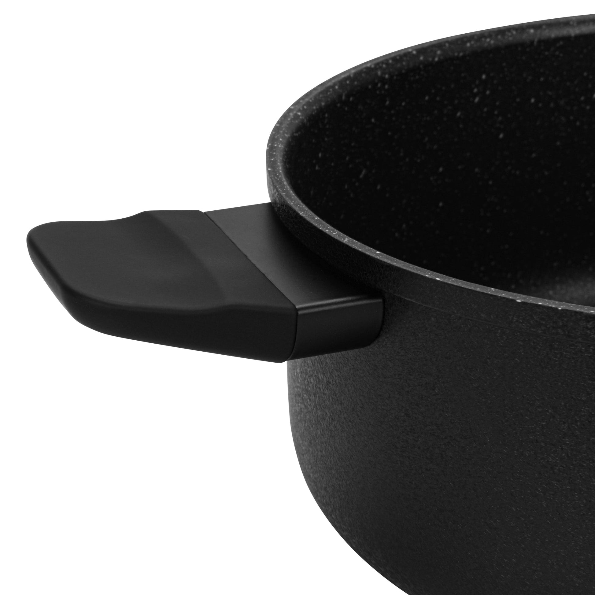 Olla Adelina Con Tapa De Cristal 4.58 Lts Fissman7#Negro