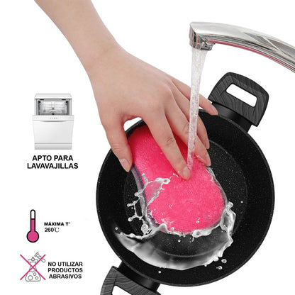 Olla Antiadherente Angela Tapa De Cristal 4.2 litros Fissman-Ollas