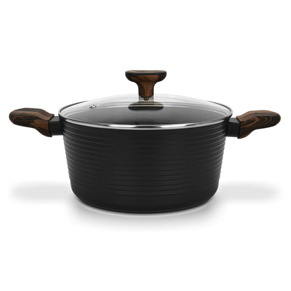 Olla Antiadherente Cuisine Tapa De Cristal 7.1 litros Fissman-Ollas