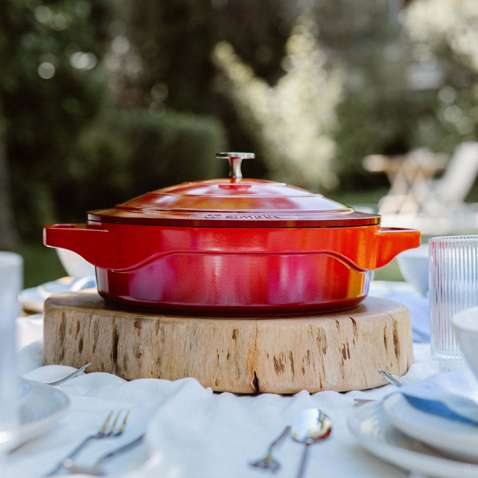 Olla Caserola Antiadherente 28cm Toulouse Simplit1#Rojo