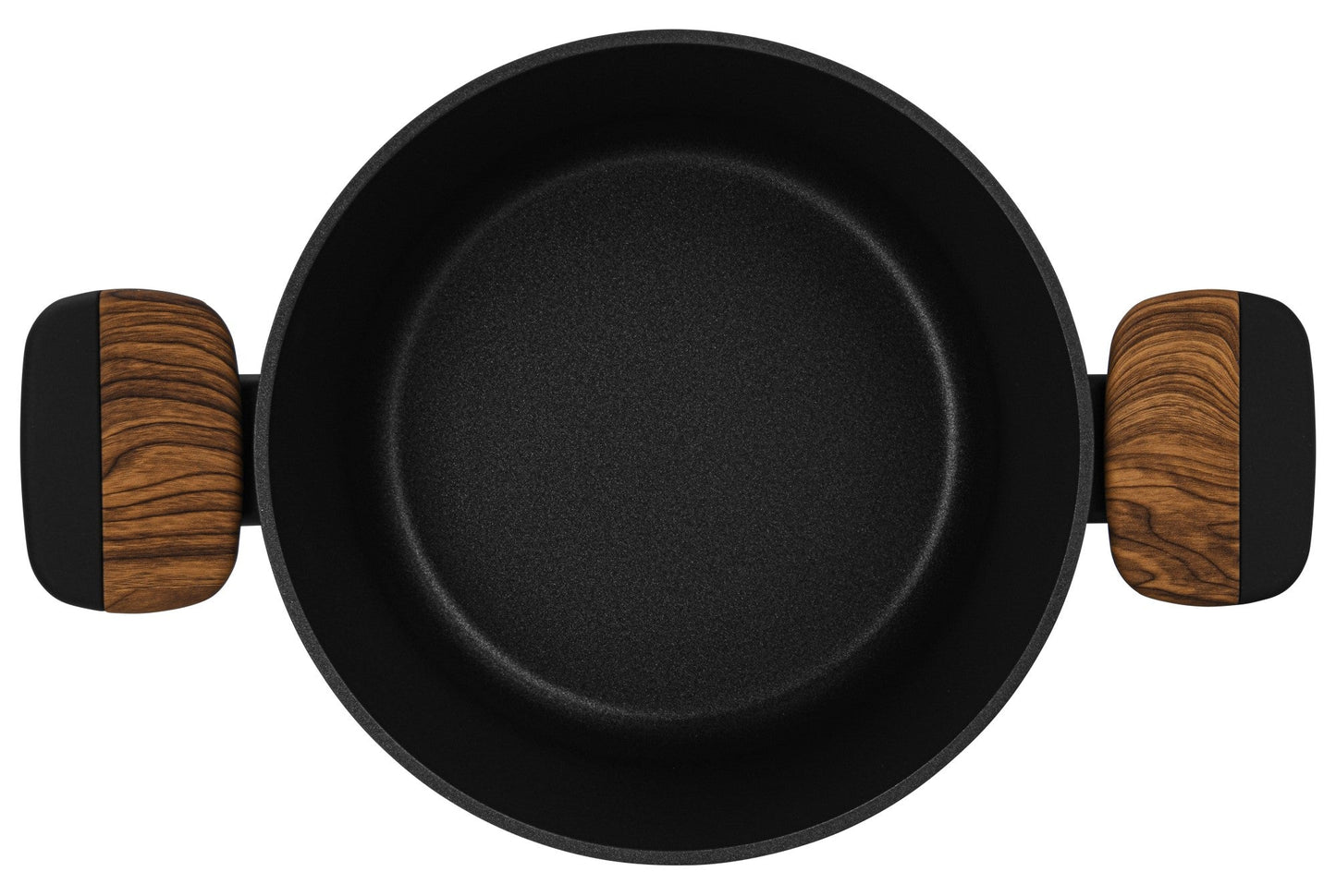 Olla Feorella Con Tapa De Cristal 2.67 Lts Fissman3#Negro