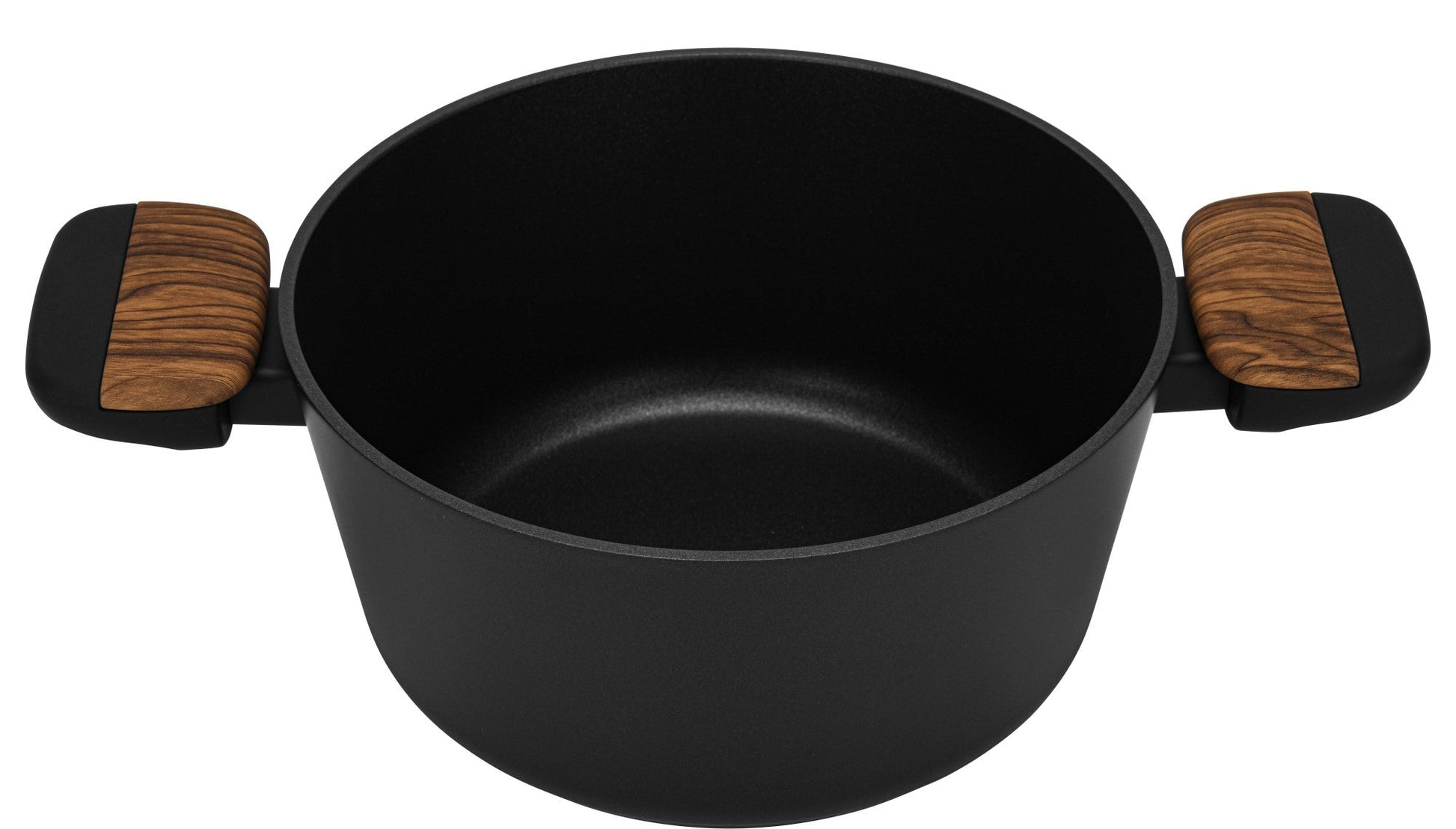 Olla Feorella Con Tapa De Cristal 2.67 Lts Fissman2#Negro