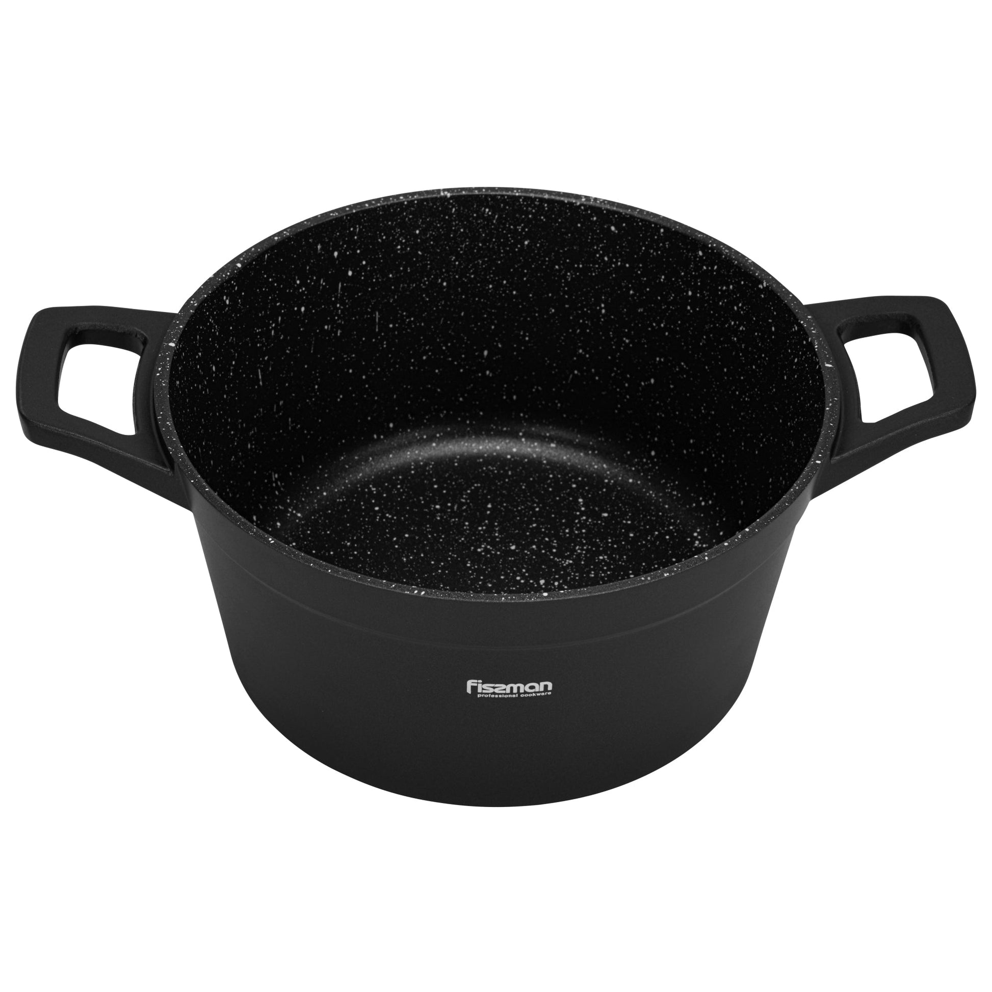 Olla Filomena Con Tapa De Cristal 2.3 Lts Fissman2#Negro