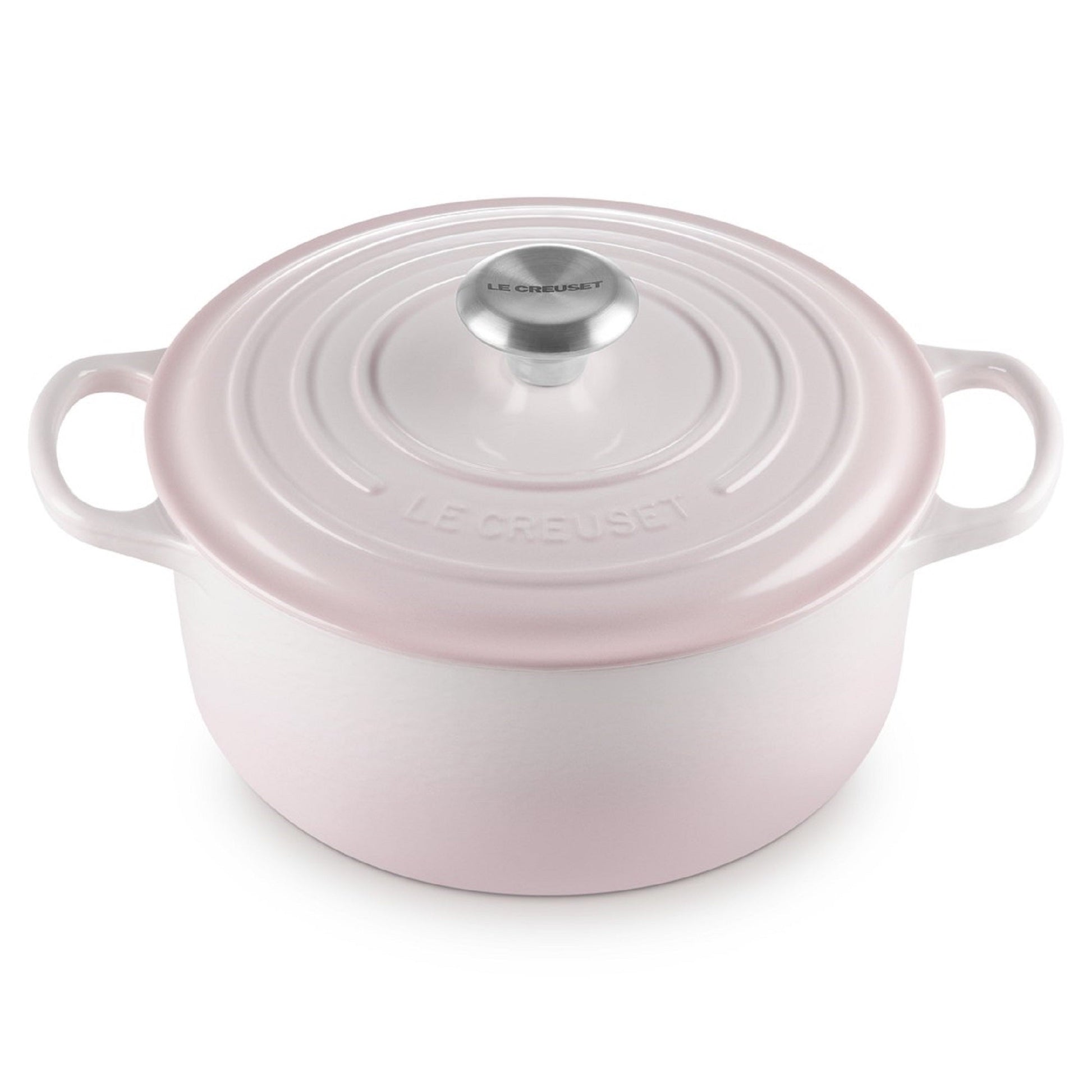 Olla Redonda 24cm Hierro Fundido Shell Pink Le Creuset3#Rosado
