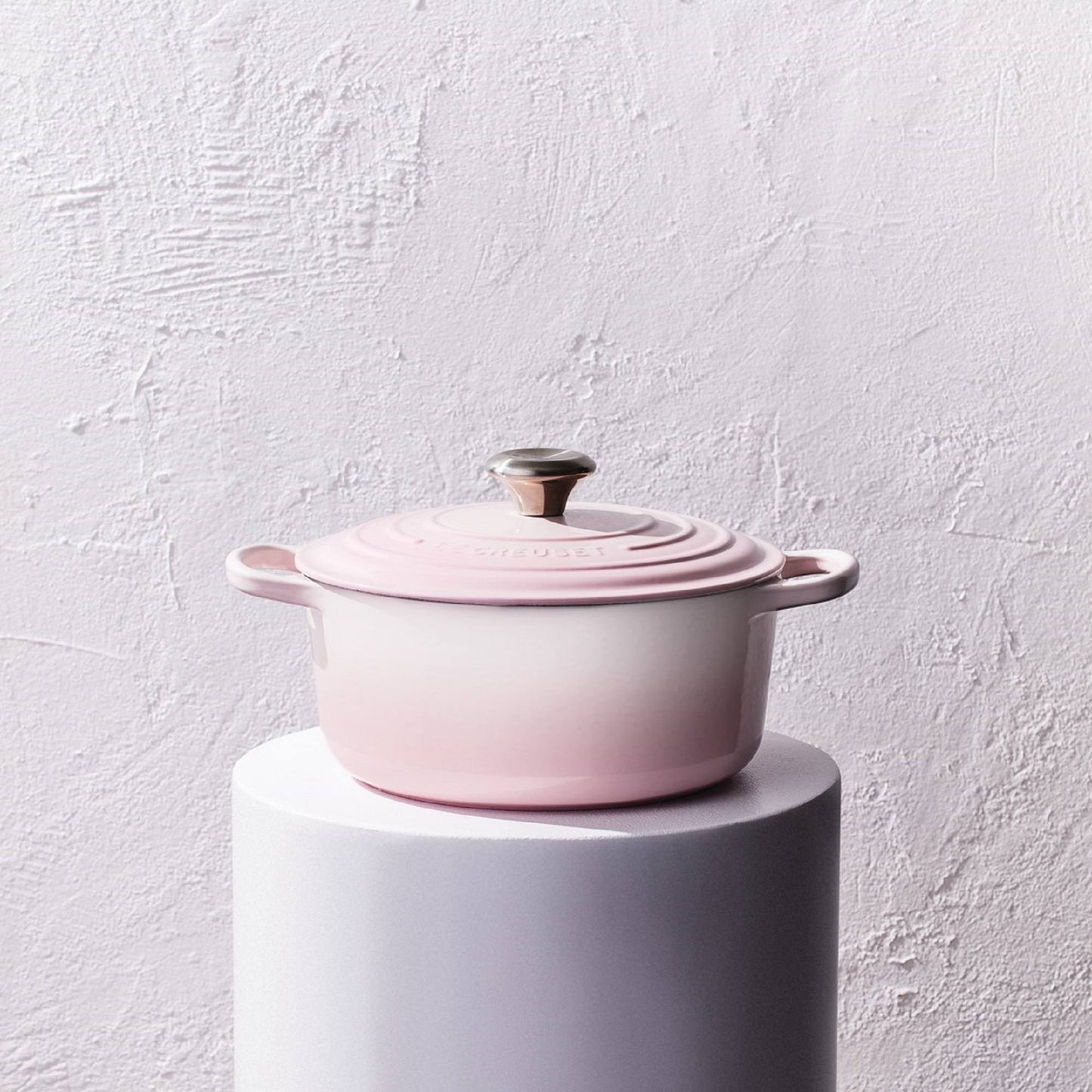 Olla Redonda 24cm Hierro Fundido Shell Pink Le Creuset1#Rosado