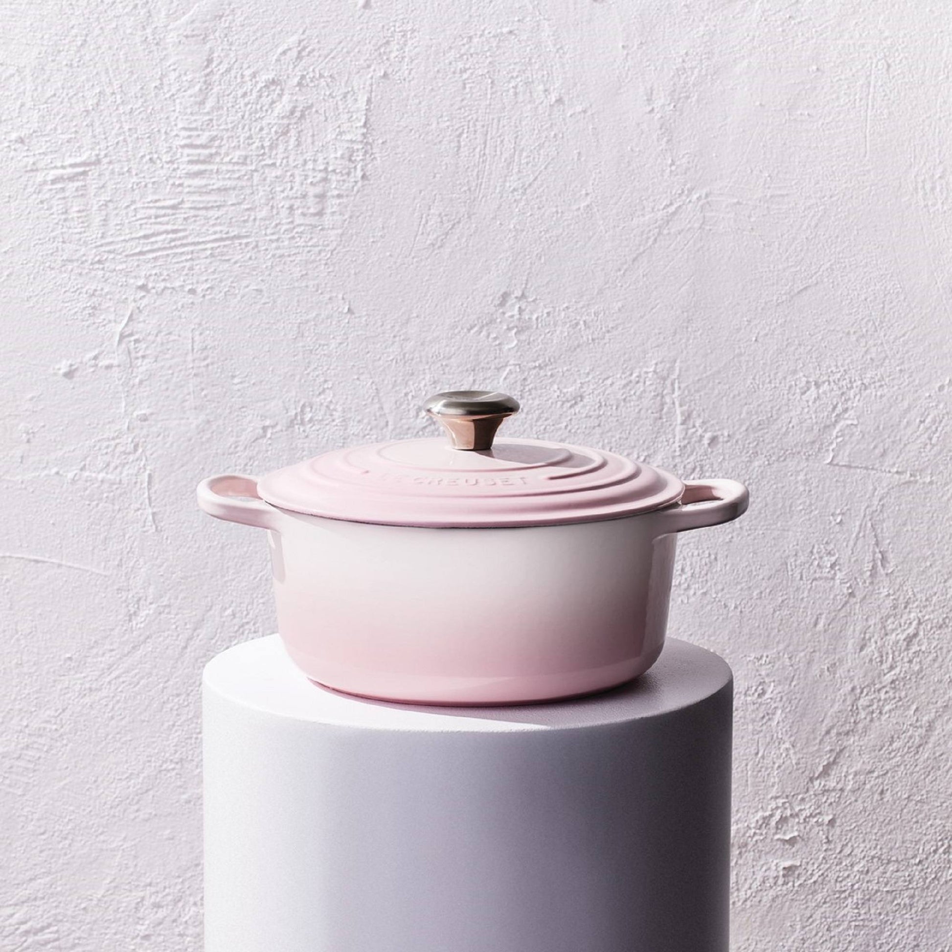 Olla Redonda 24cm Hierro Fundido Shell Pink Le Creuset1#Rosado