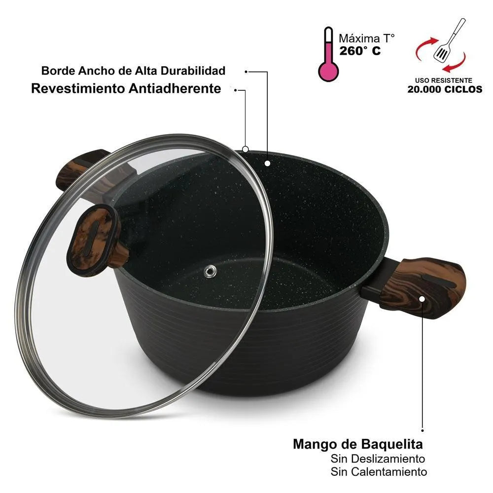 Ollas Antiadherente Premium Cuisine Daily Set Fissman-Baterias (Juegos de ollas)