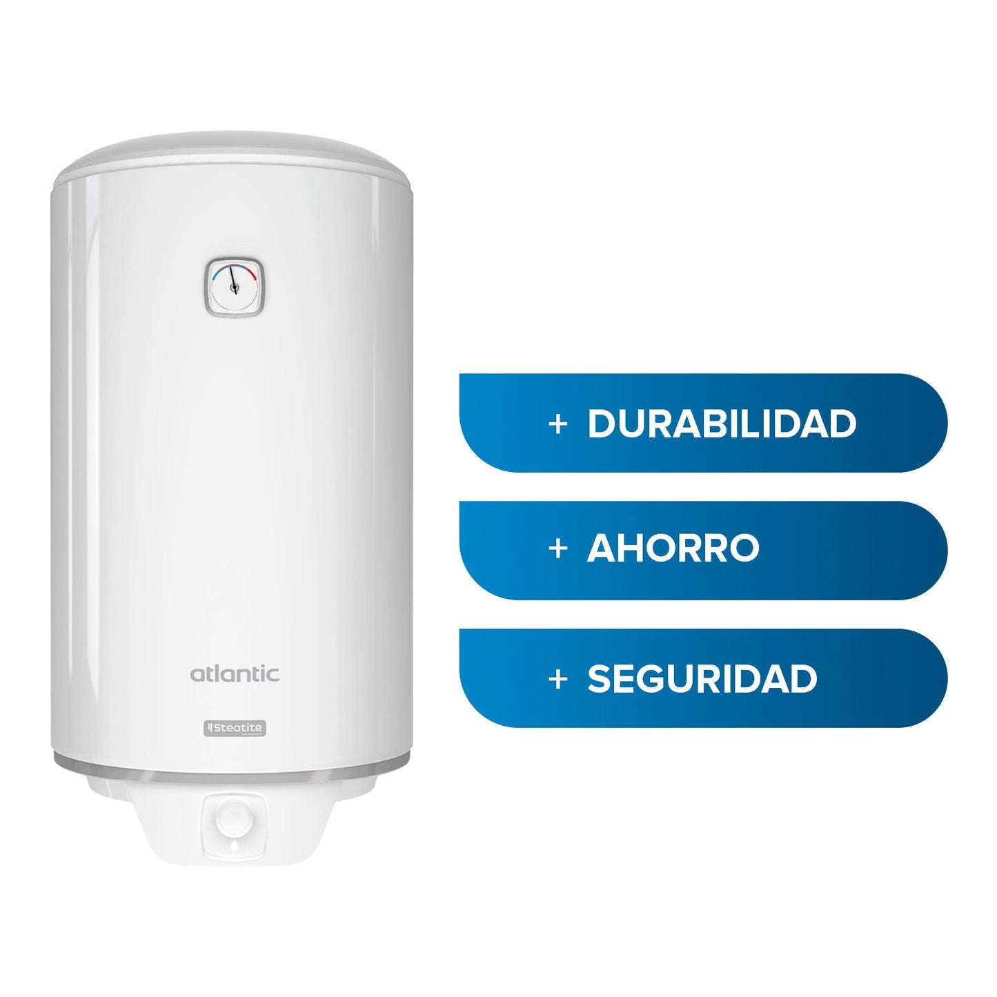 Termo Eléctrico Steatite 100 Lts Atlantic3#Blanco