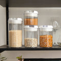 Set 8 Contenedores Alimento Herméticos Simplit1#Blanco