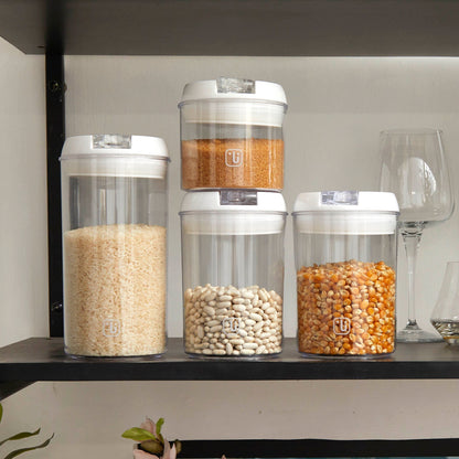 Set 8 Contenedores Alimento Herméticos Simplit1#Blanco