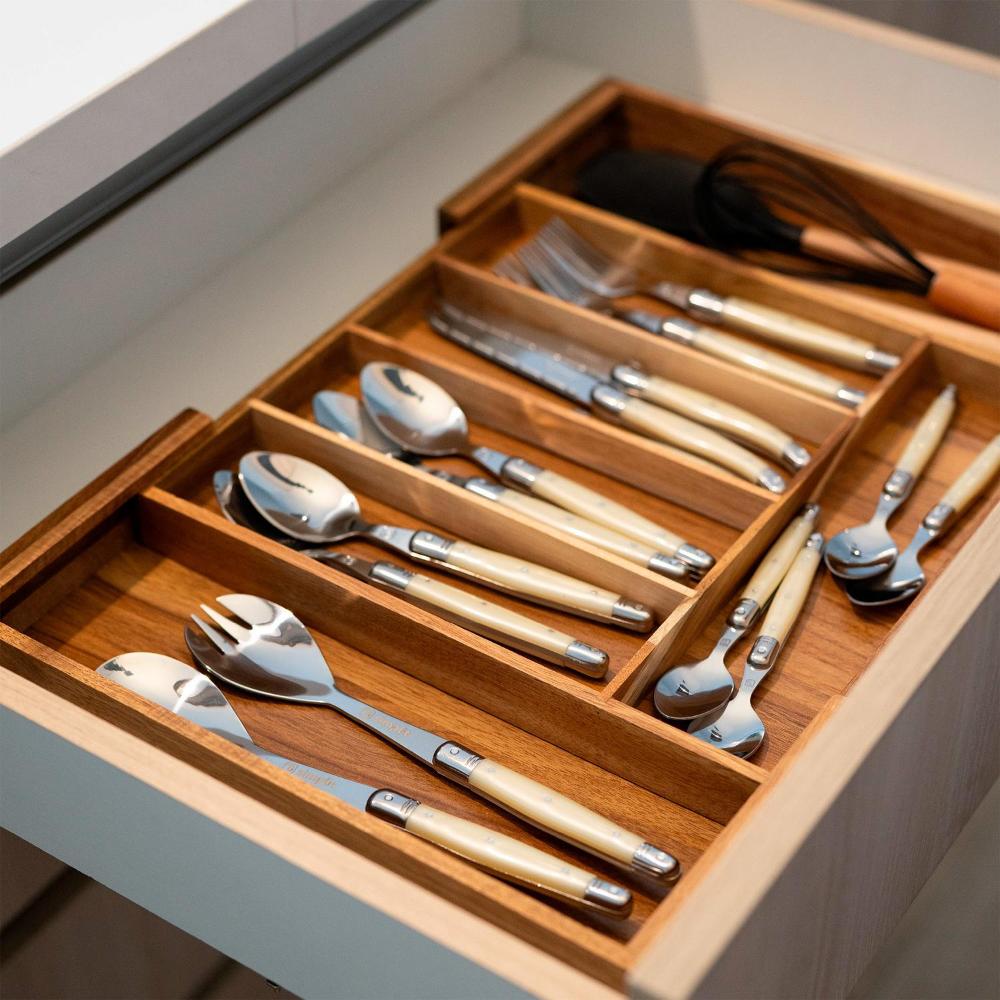 Organizador Cubiertos Expandible Madera Acasia Oslo Simplit-Cubiertos