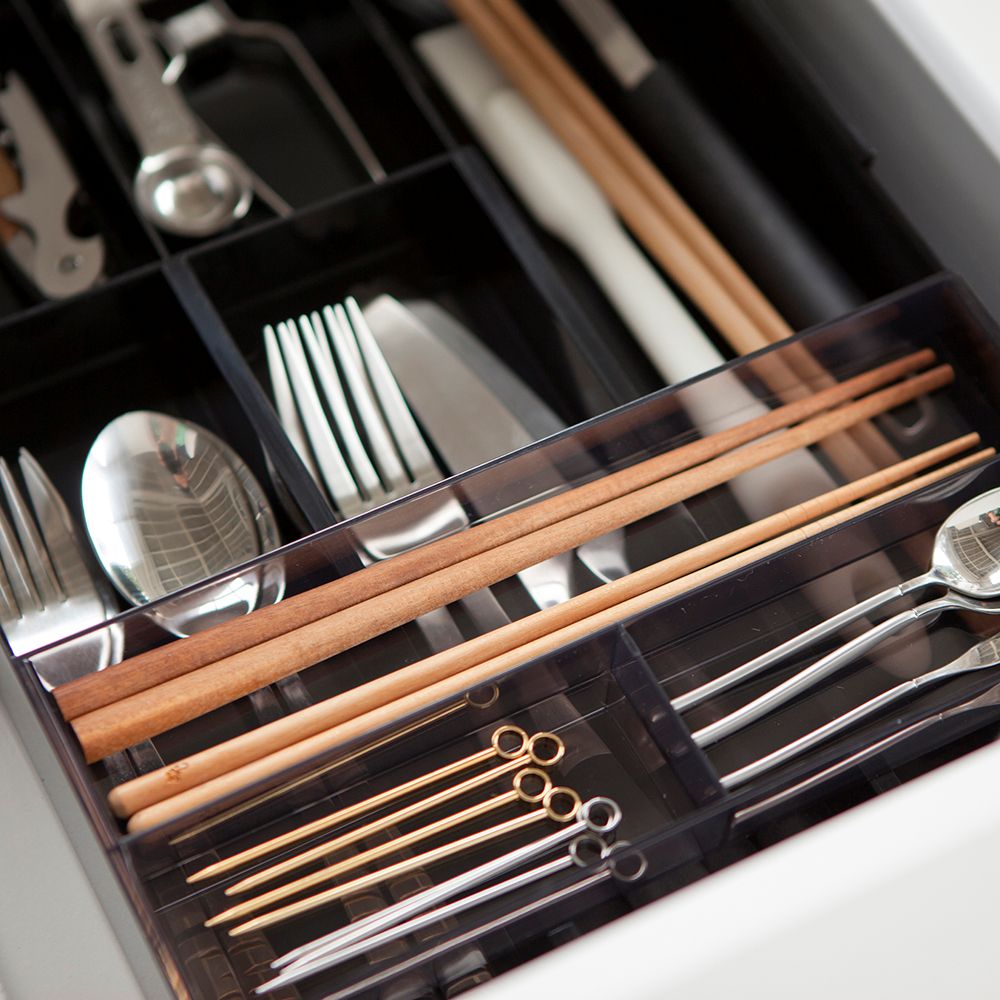 Organizador Cubiertos Extensible Yamazaki11#Blanco