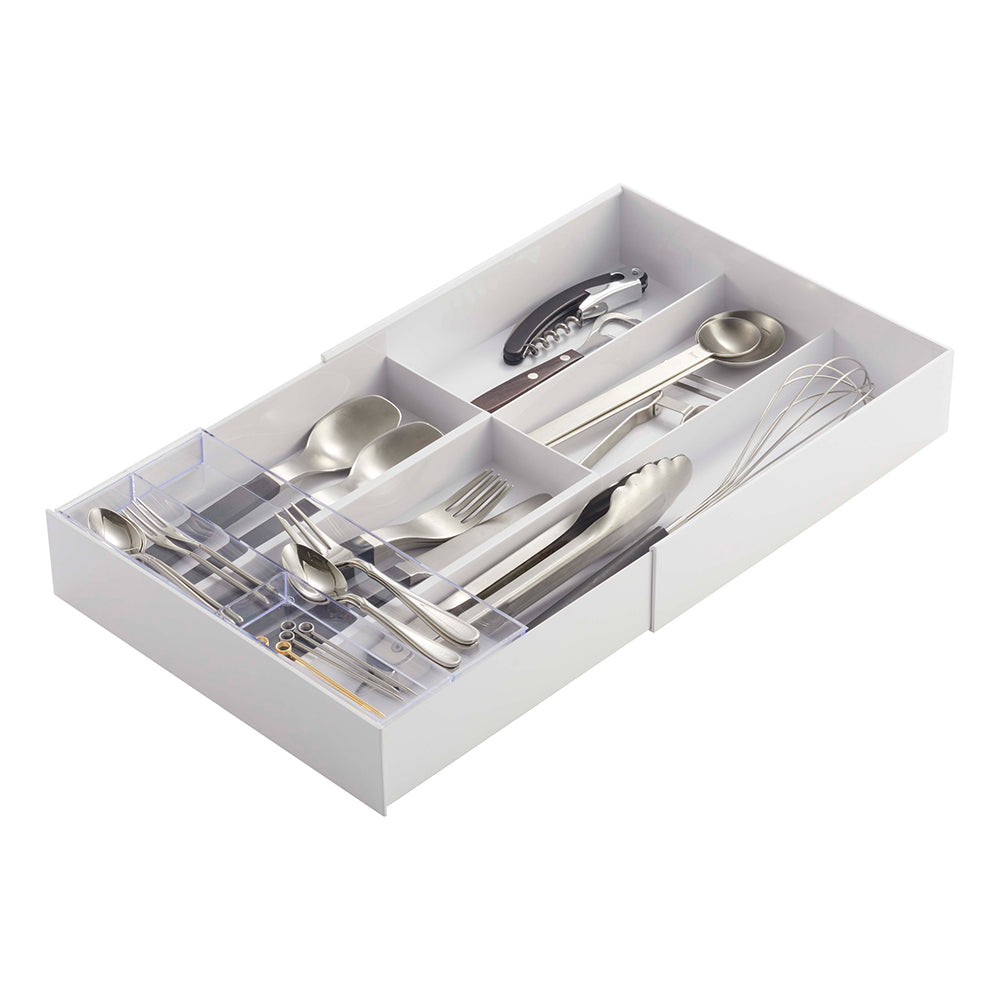 Organizador Cubiertos Extensible Yamazaki2#Blanco