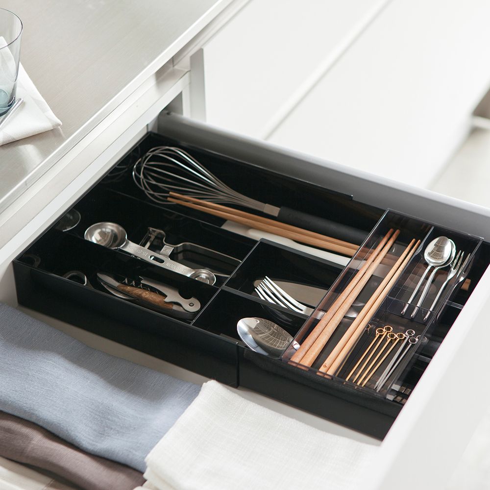 Organizador Cubiertos Extensible Yamazaki10#Blanco