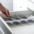 Organizador De Cubiertos Clear Ou5#Blanco