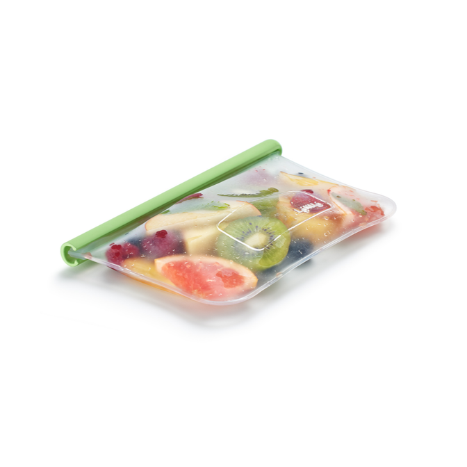 Set de 3 bolsas reutilizables planas Lekue1#verde