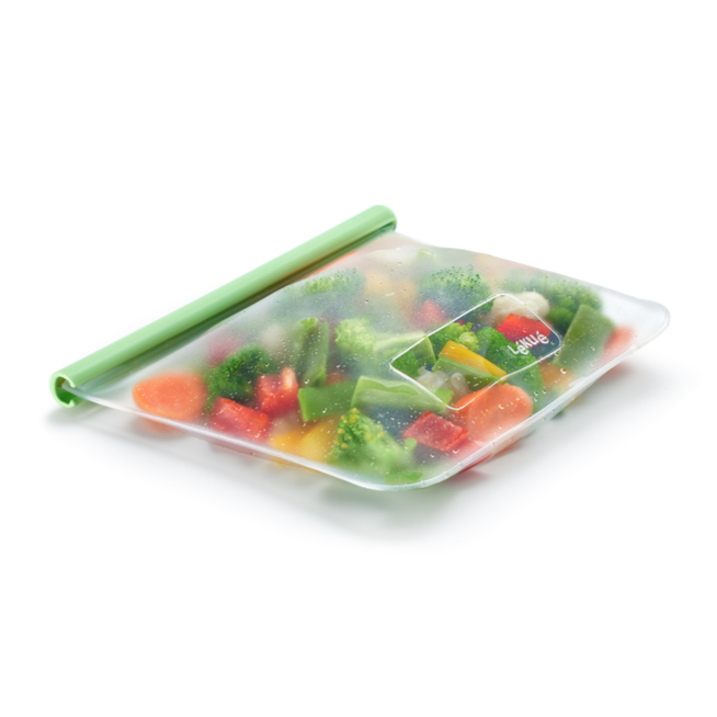 Set de 3 bolsas reutilizables planas Lekue5#verde