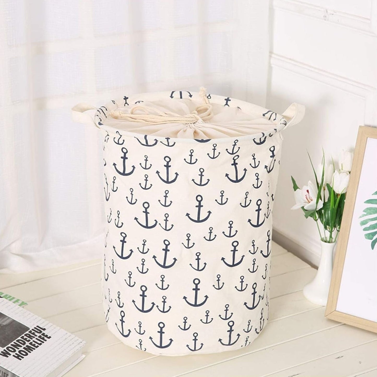 Pack 2 Cestas De Lavandería Ancla Santú Home & Deco4#Blanco