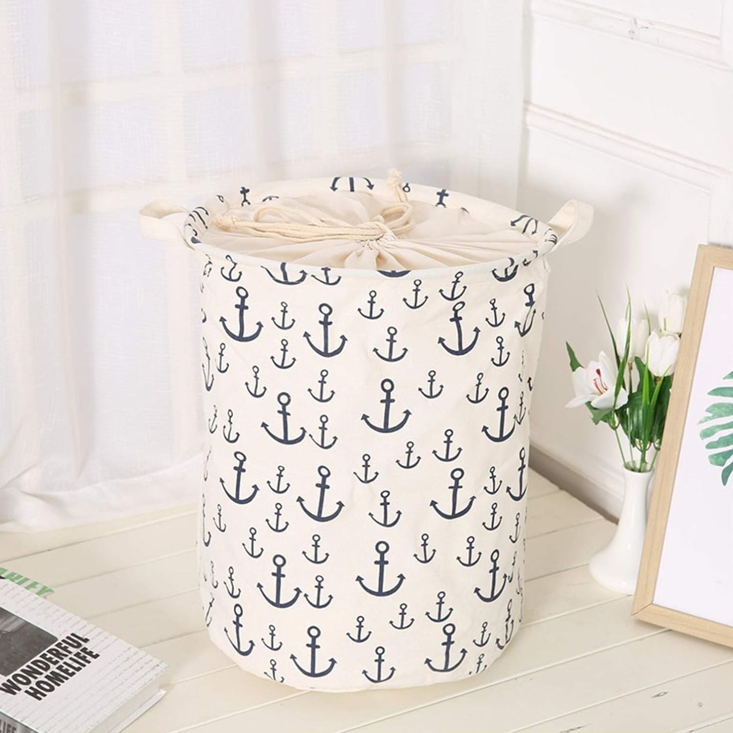Pack 2 Cestas De Lavandería Ancla Santú Home & Deco4#Blanco