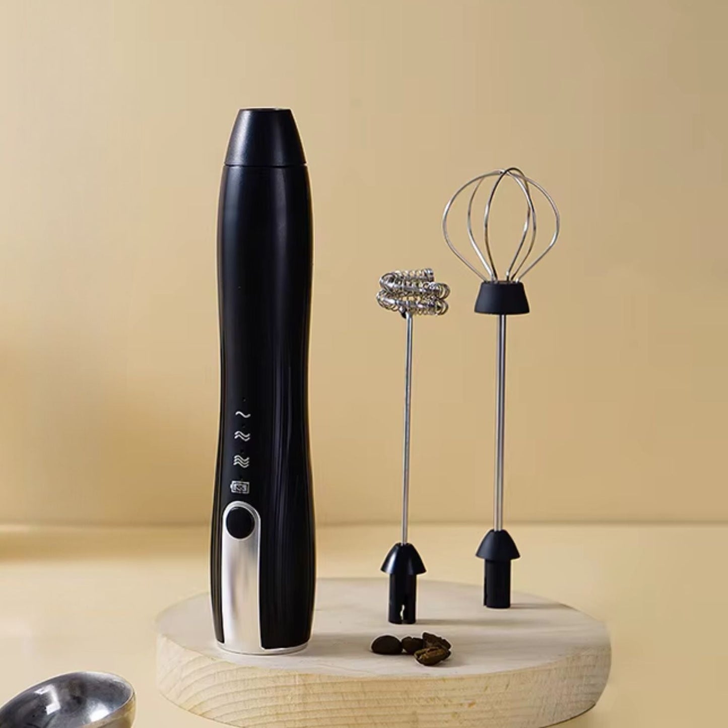 Pack Café Lover Batidor De Mano + 2 Tazas 350 ml Santú Home & Deco6#Negro