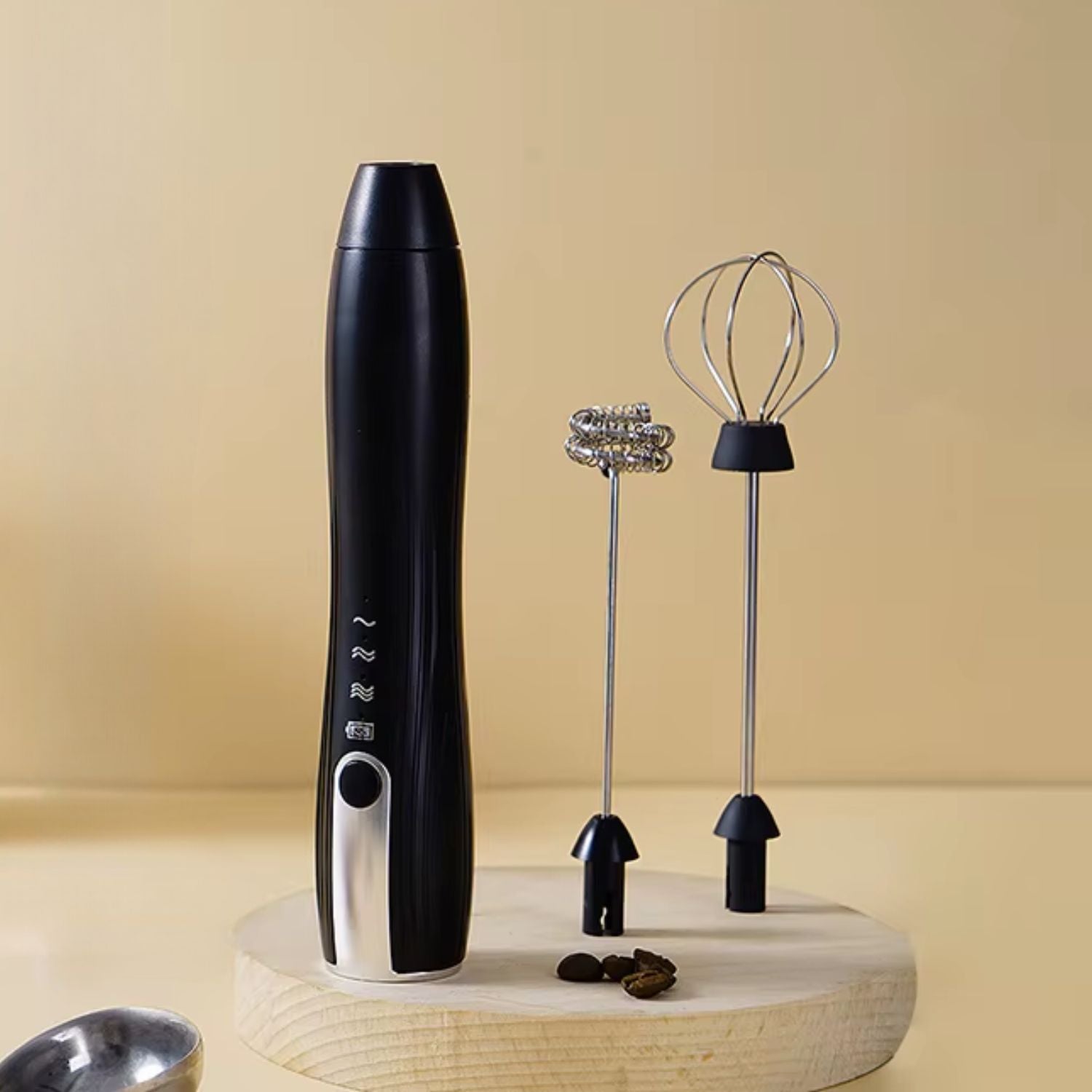 Pack Café Lover Batidor De Mano + 2 Tazas 350 ml Santú Home & Deco1#Negro