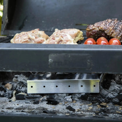 Pack Caja Ahumadora + Bolsa Chips Madera Para Ahumar Cerezo 100gr BlackHand4#Sin color