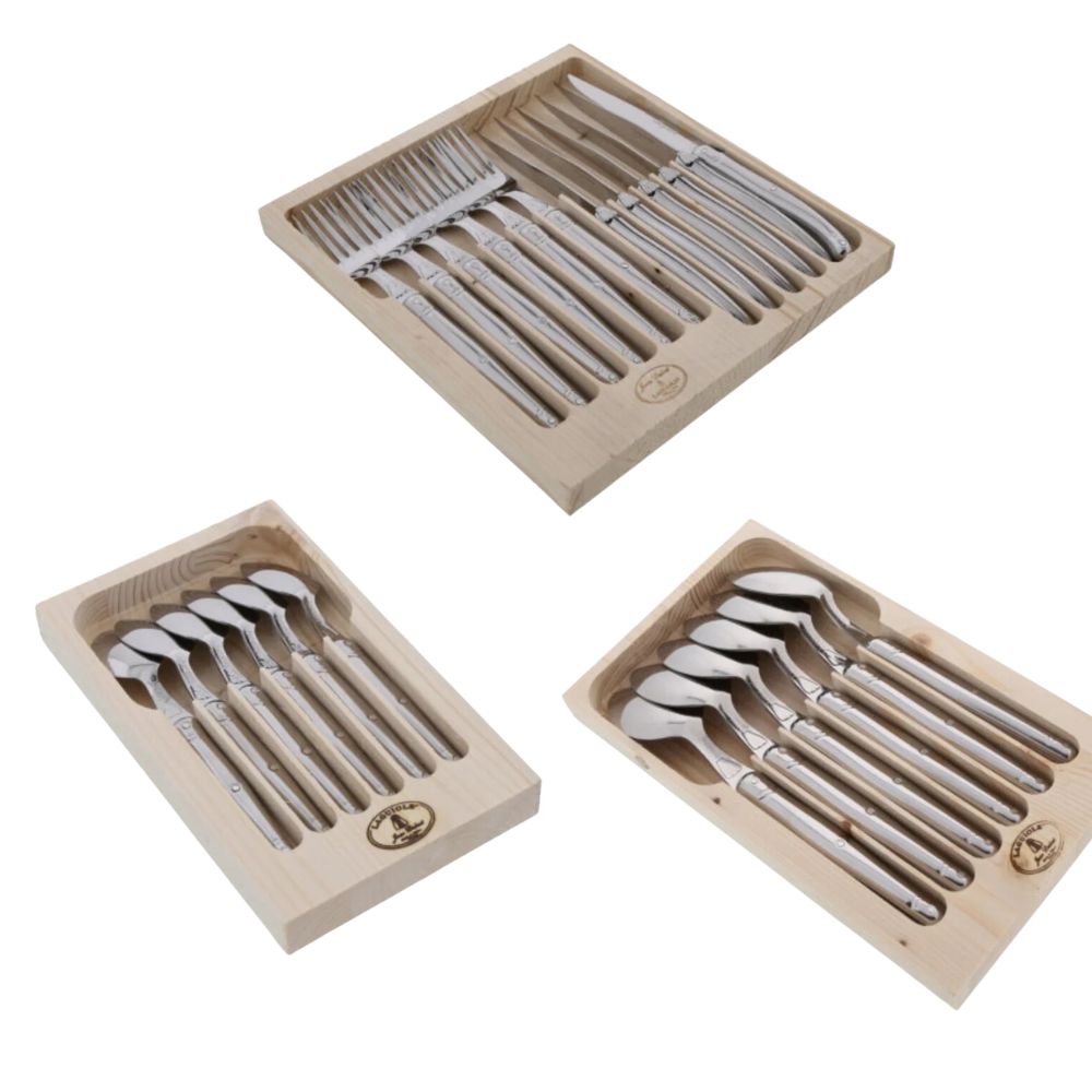 Pack Cuchillería 24 Pzs Laguiole Jean Dubost3#Gris
