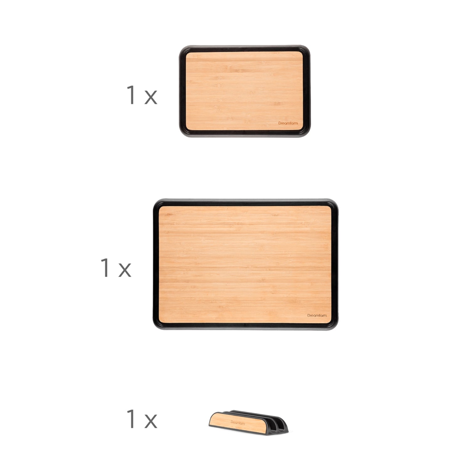 Pack De 2 Tablas Para Picar con Canal Fledge Bamboo Dreamfarm3#Café
