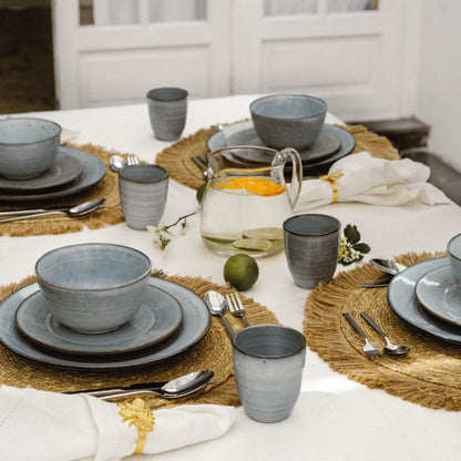 Juego de Loza 32 pcs Cerámica Amalfi Simplit3#Azul