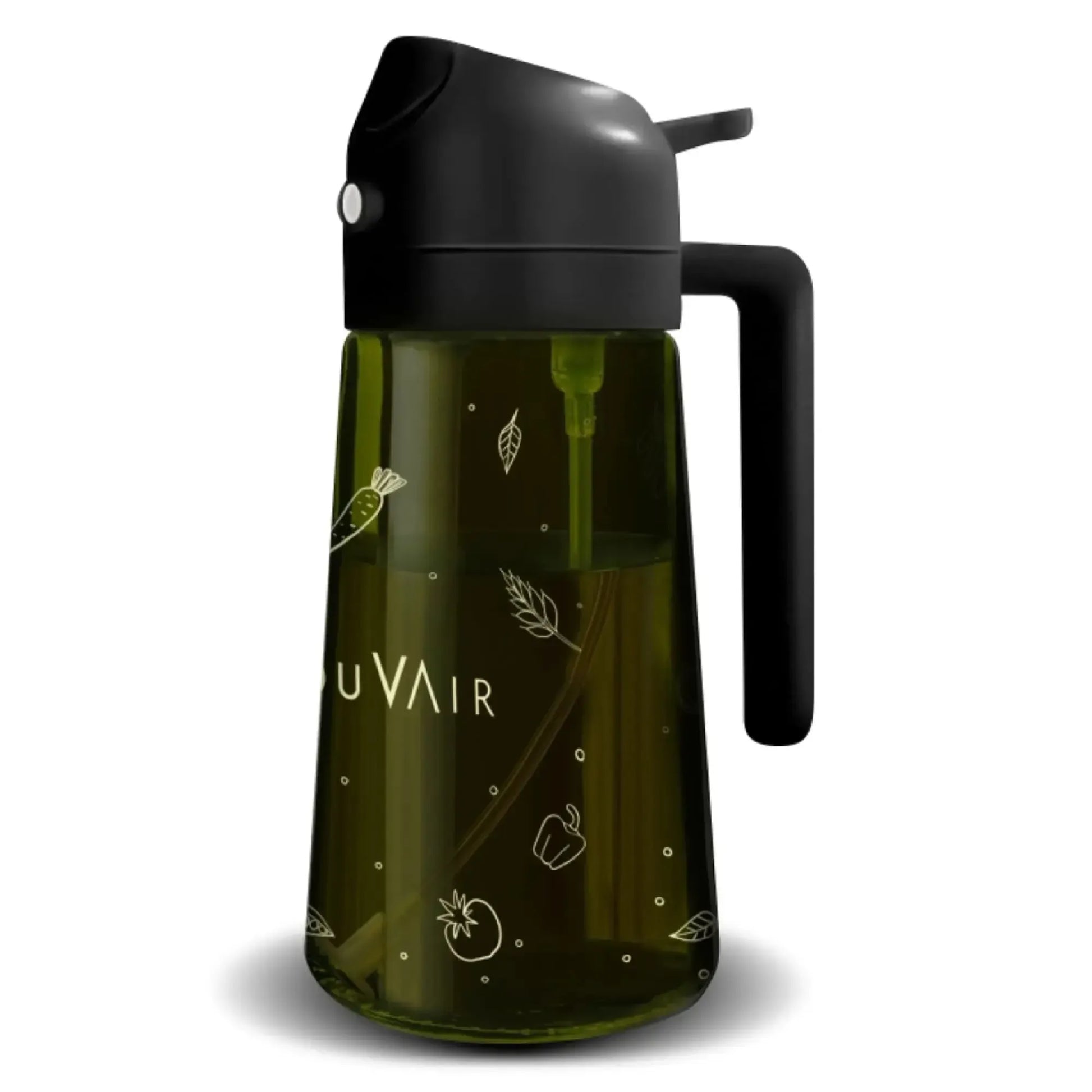 Freidora Aire Supreme 7.6L + Rociador De Aceite + Molde de Silicona Mouvair7#Negro