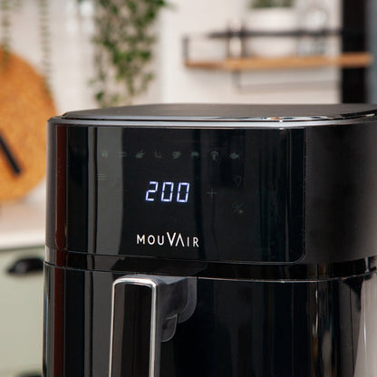 Pack Freidora de Aire Clear Fry 6lts + Hervidor Inteligente Mouvair Swan4#Negro