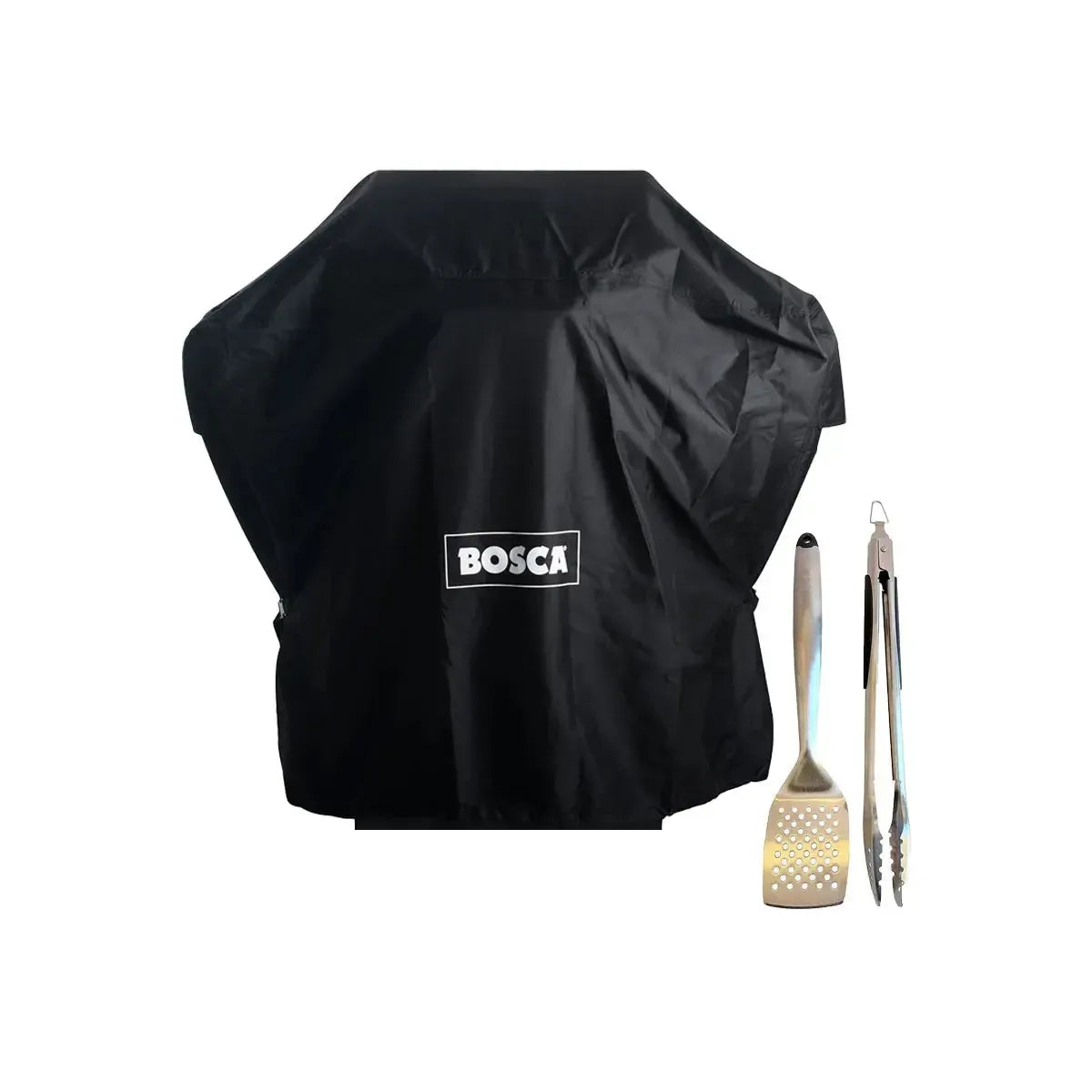 Pack Funda L + Set de Herramientas para Asado 2 Pzs Bosca1#Negro