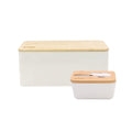 Pack Mantequillero + Cuchillo + Panera Metálica Simplit1#Blanco