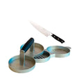 Pack Molde De Hamburguesa + Cuchillo Profesional Bosca1#Blanco