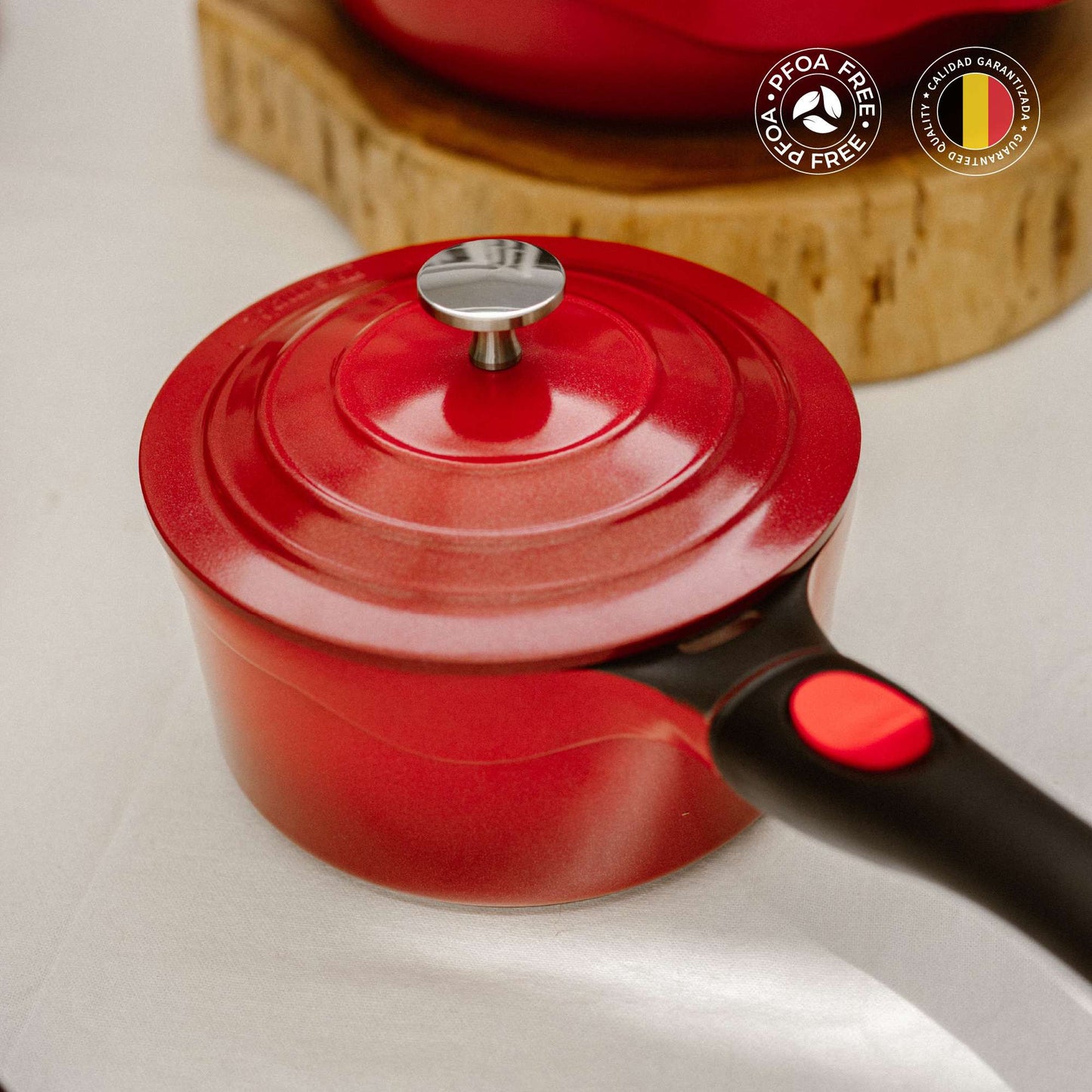 Pack Olla 24cm + Olla Salsa 18cm Toulouse Simplit3#Rojo