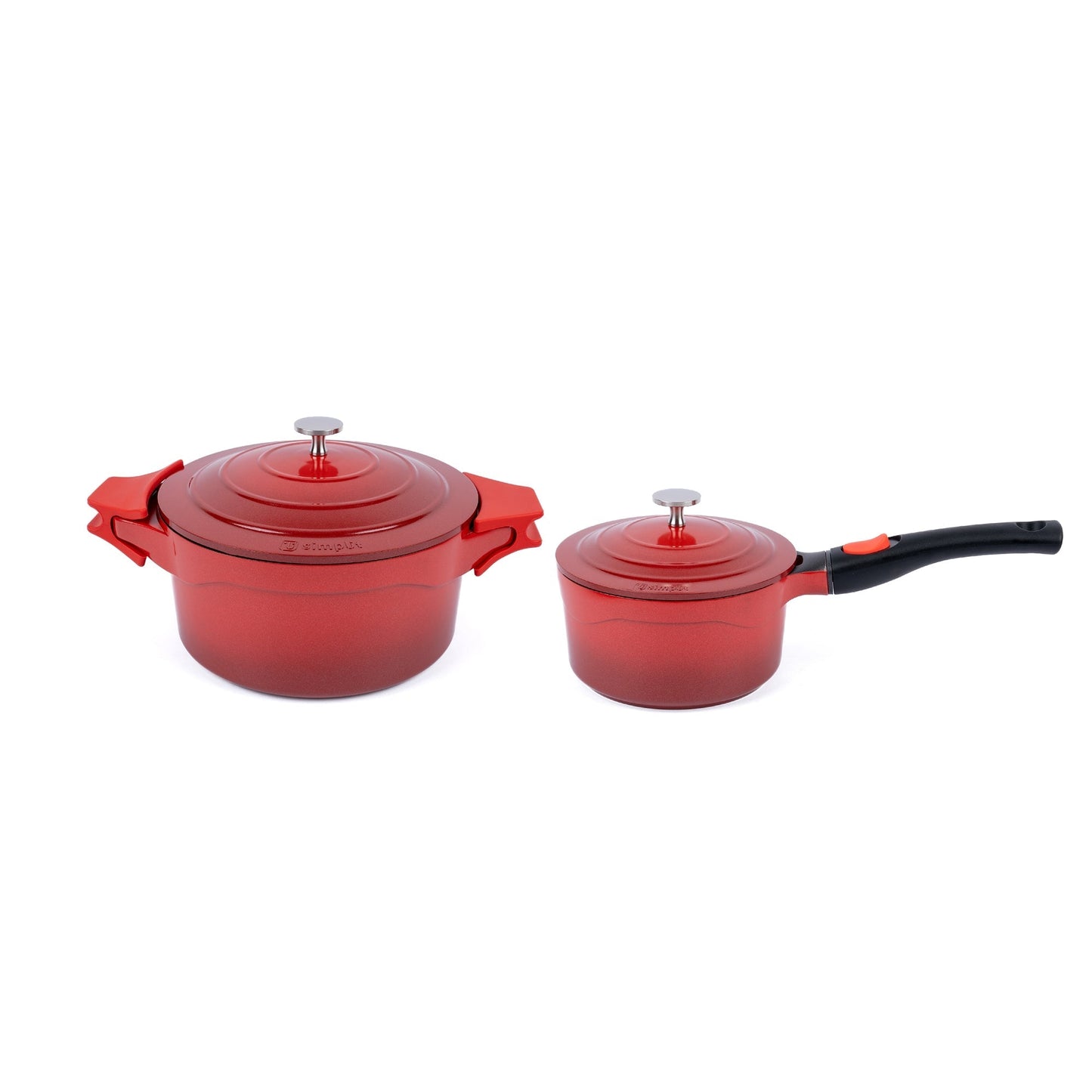 Pack Olla 24cm + Olla Salsa 18cm Toulouse Simplit4#Rojo