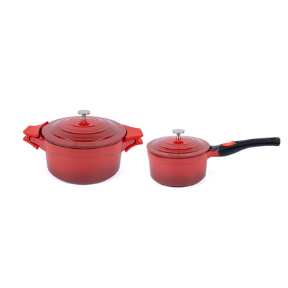 Pack Olla 24cm + Olla Salsa 18cm Toulouse Simplit4#Rojo