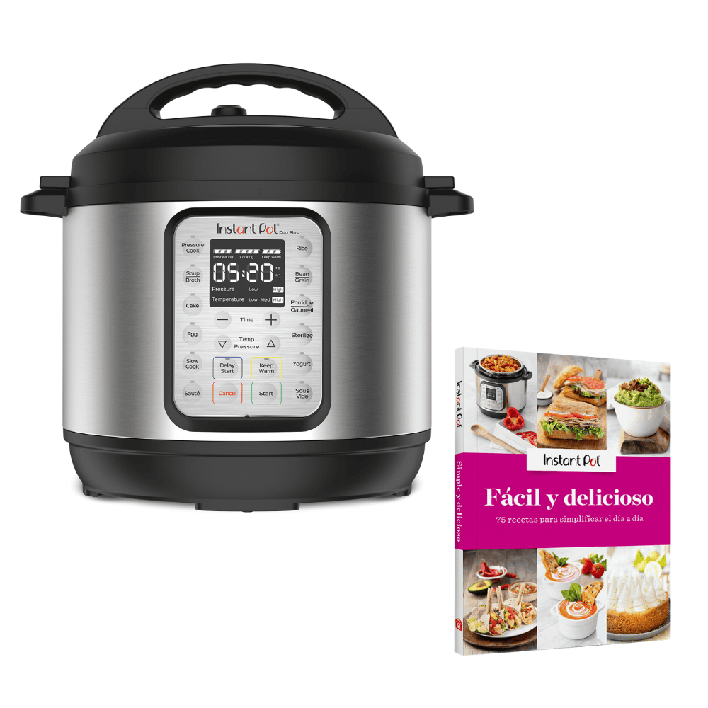 Pack Olla Instant Pot Duo Plus 60 + Libro Fácil y delicioso-Ollas Eléctricas a Presión
