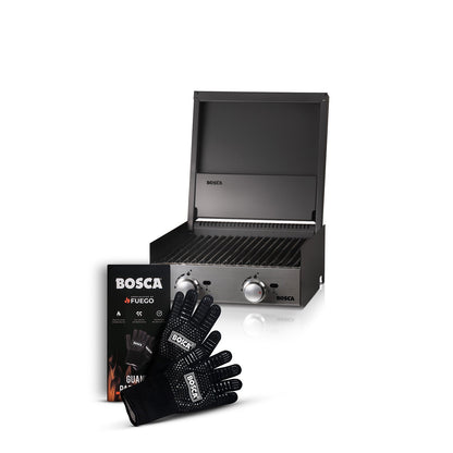 Pack Parrilla A Gas Block 500 + Guantes Parrillero Bosca1#Gris