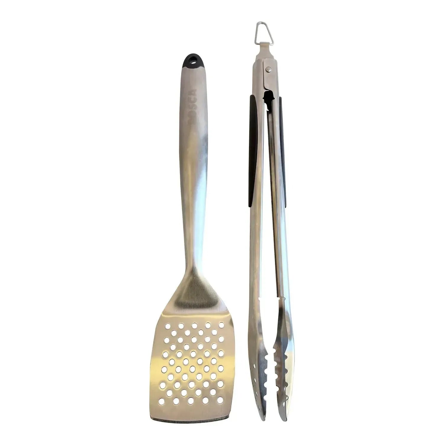 Pack Set De Herramientas Para Asado 2 Piezas + Guantes Bosca2#Acero