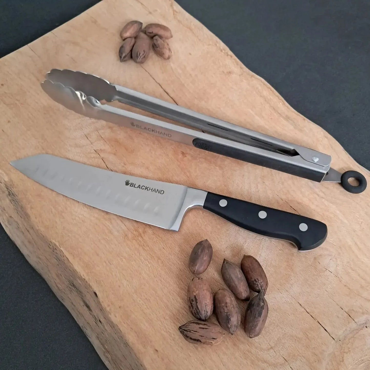 Pack Tenaza con bloqueo + Cuchillo Selva Valdiviana Santoku 7" BlackHand1#Sin color