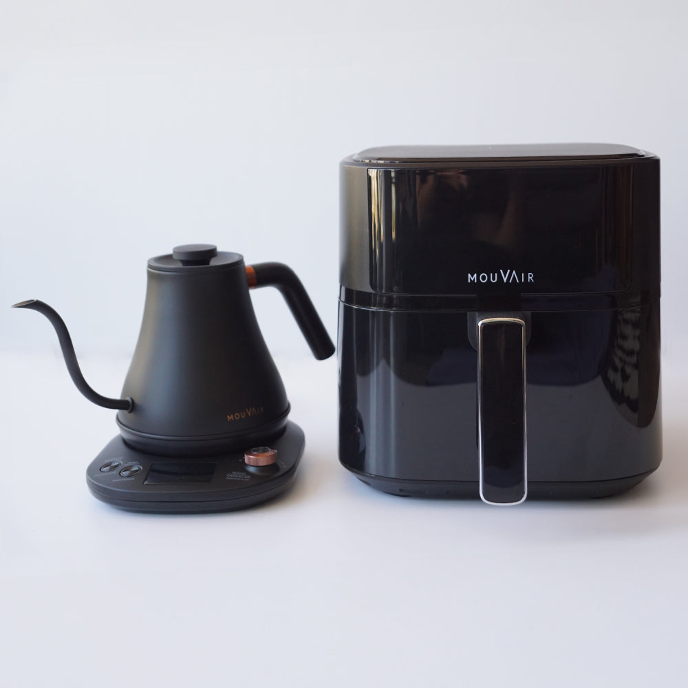 Pack Freidora de Aire Clear Fry 6lts + Hervidor Inteligente Mouvair Swan2#Negro